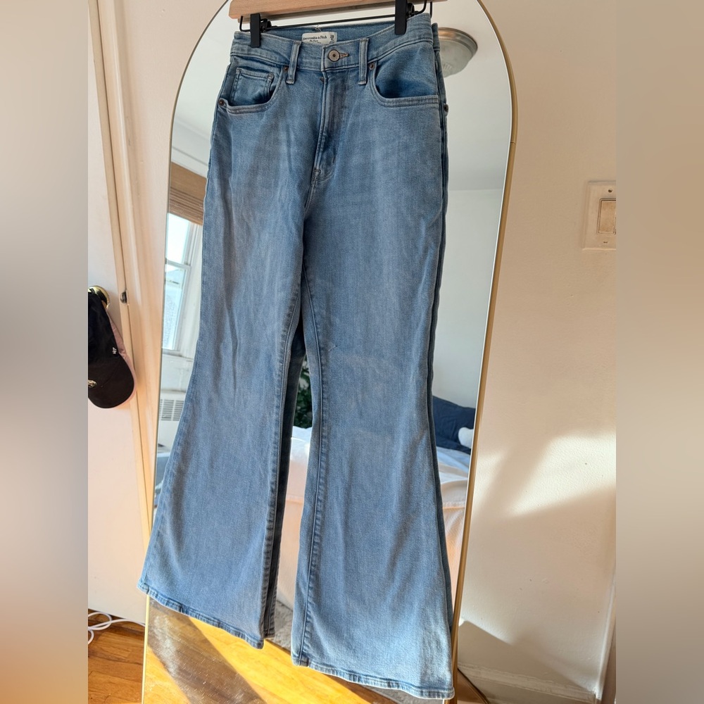 Abercrombie & Fitch Light Blue Flare Jeans